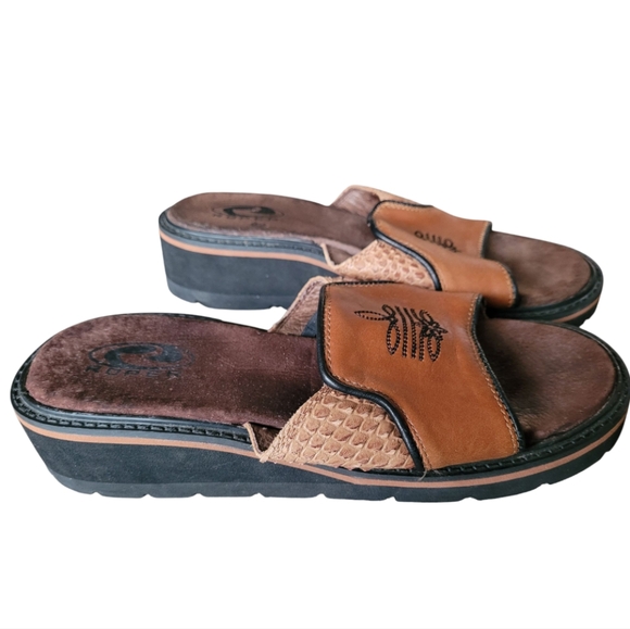 Roper Shoes - Roper Western Leather Slides